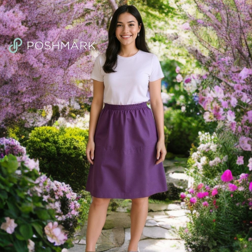 Elegant Purple Women's Skirt